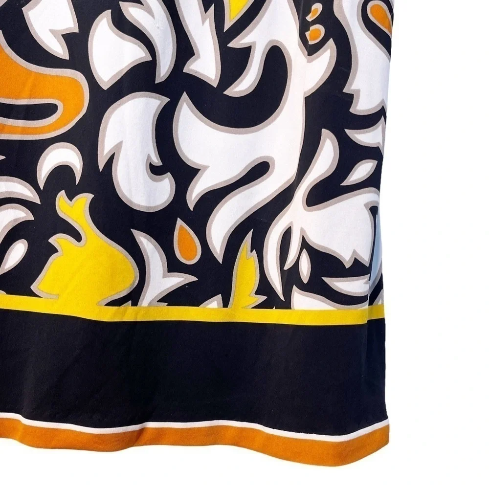 NICOLE MILLER Long Sleeve Sheath Dress Size 8 in Vibrant Multi Print